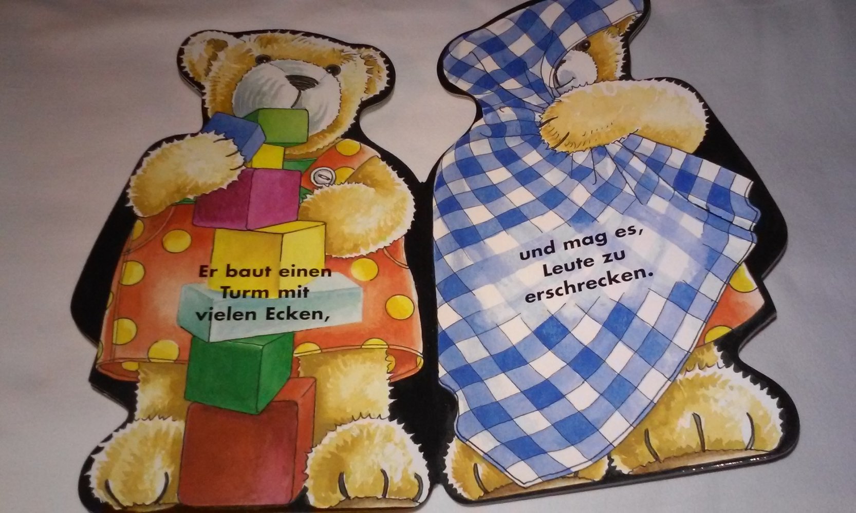 Was macht Teddy gern?  Pappbilderbuch/Kinderbuch Sammlerstück Geschenktipp