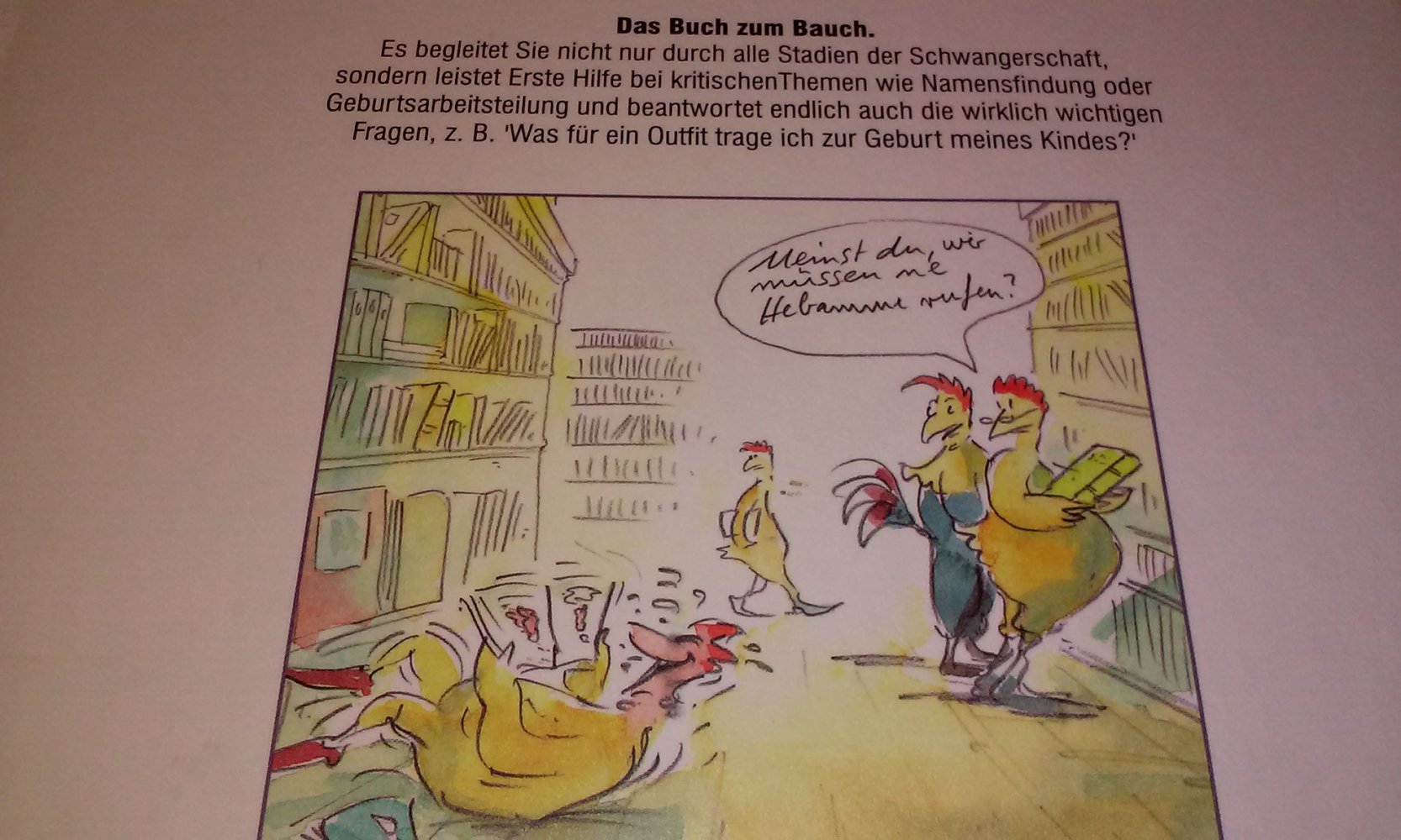 Herzlich Willkommen! Das Buch zum Bauch(Schwangerschaft/Geburt) Cartoon Geschenktipp