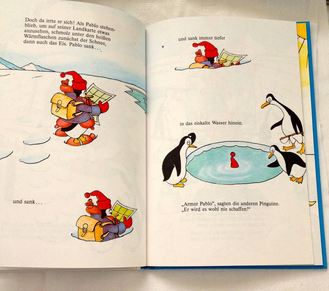 Der Pinguin, der immer fror präsentiert von Walt Disney Kinderbuch mit Bildern