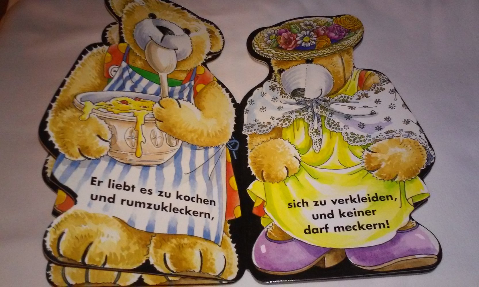 Was macht Teddy gern?  Pappbilderbuch/Kinderbuch Sammlerstück Geschenktipp