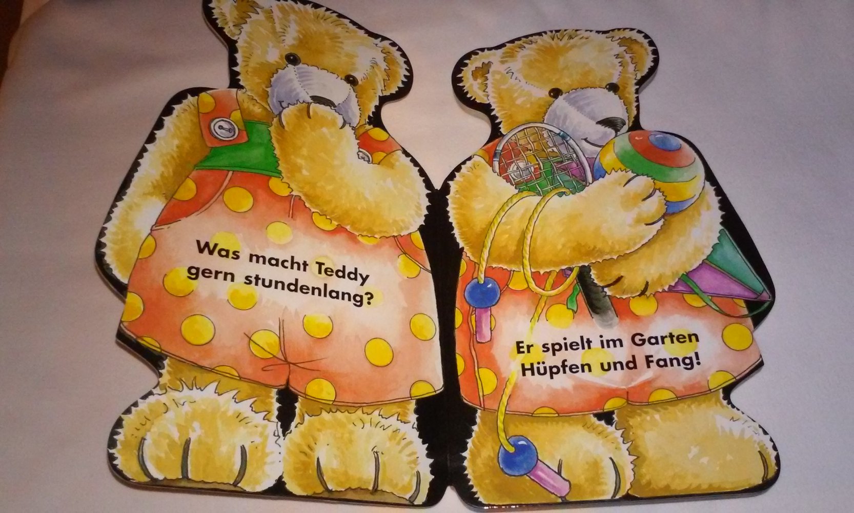 Was macht Teddy gern?  Pappbilderbuch/Kinderbuch Sammlerstück Geschenktipp
