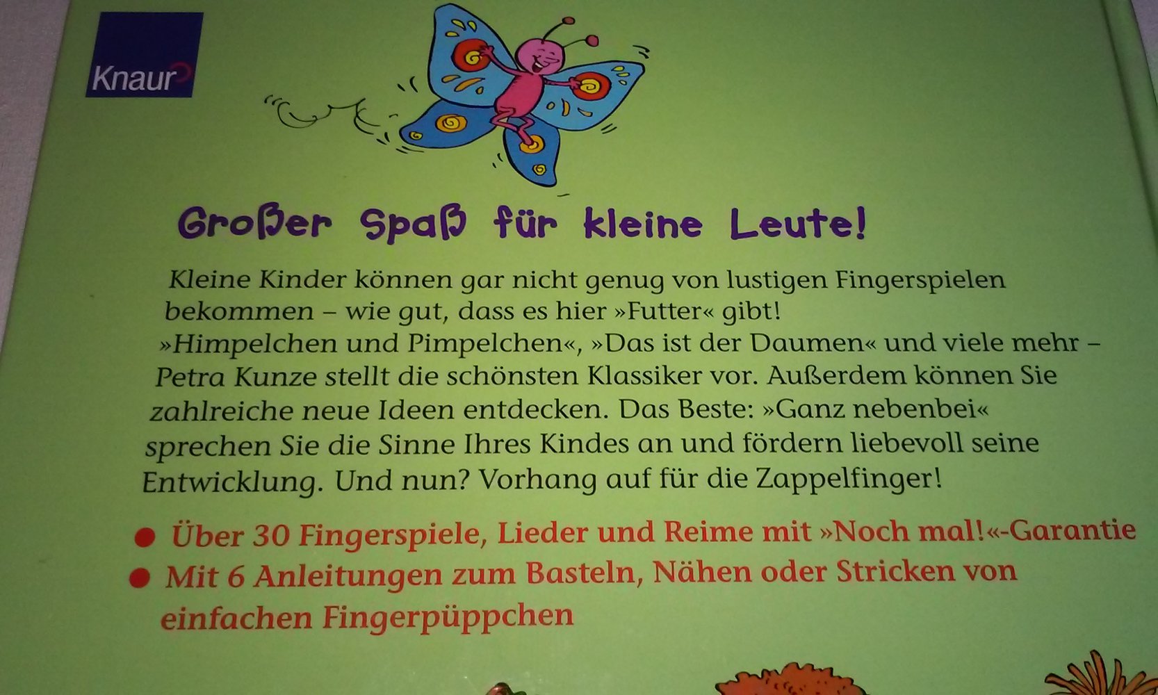 Die schönsten Zappelfingerspiele: Spielideen, Lieder und Reime