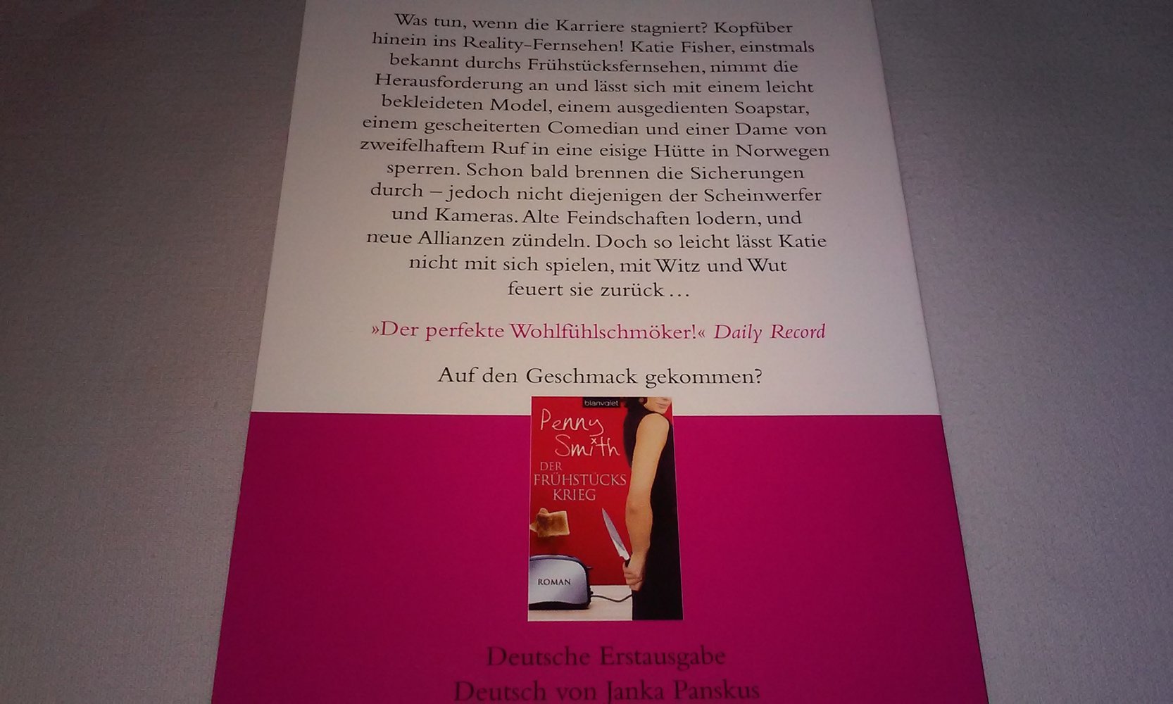 Da bin ich wieder  Roman deutsche Erstausgabe
