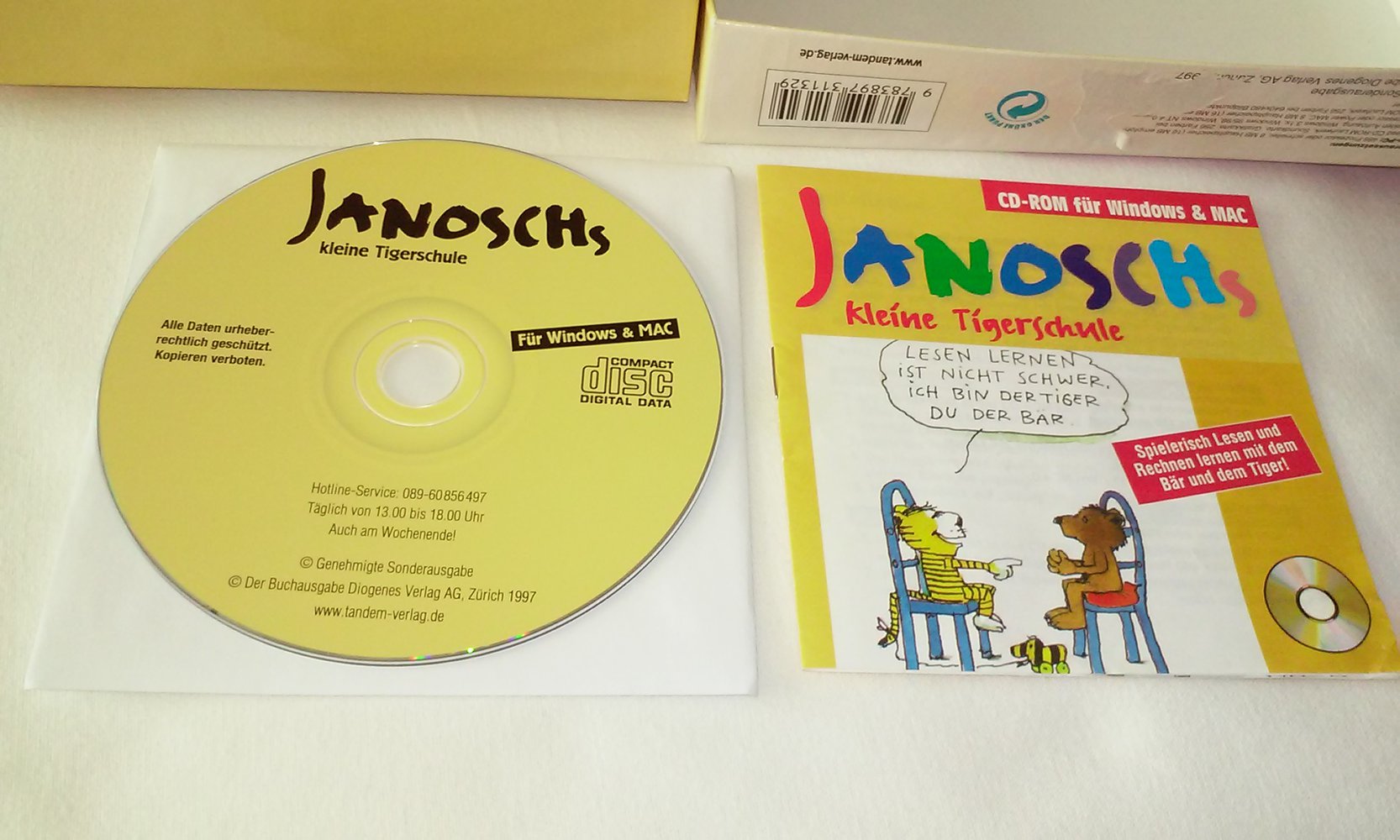 Janoschs kleine Tigerschule - spielerisch Lesen und Rechnen lernen Tiger und Bär [CD-ROM] Sammlerstück Geschenktipp