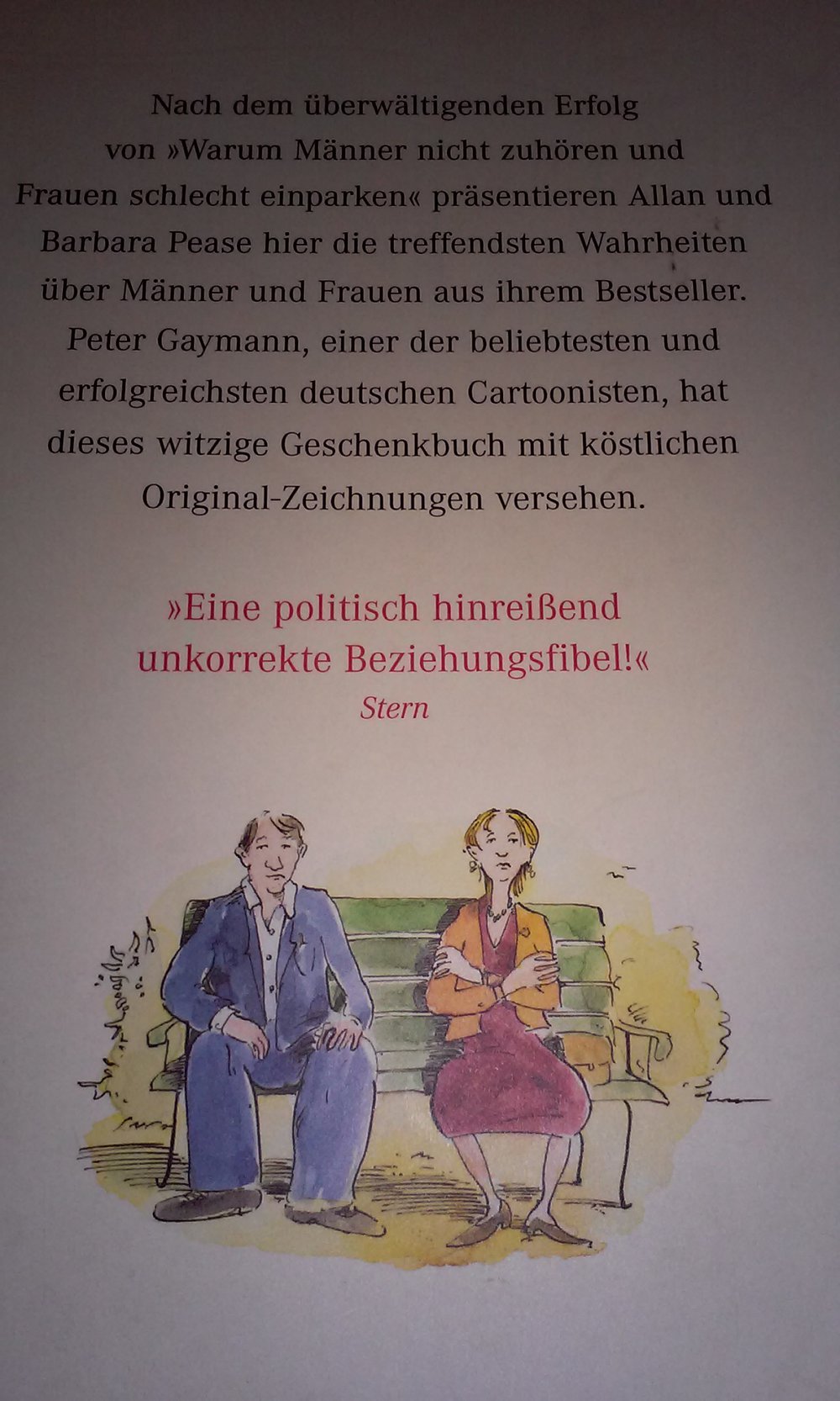 Männer zappen und Frauen wollen immer reden  Allan & Barbara Pease  Geschenktipp