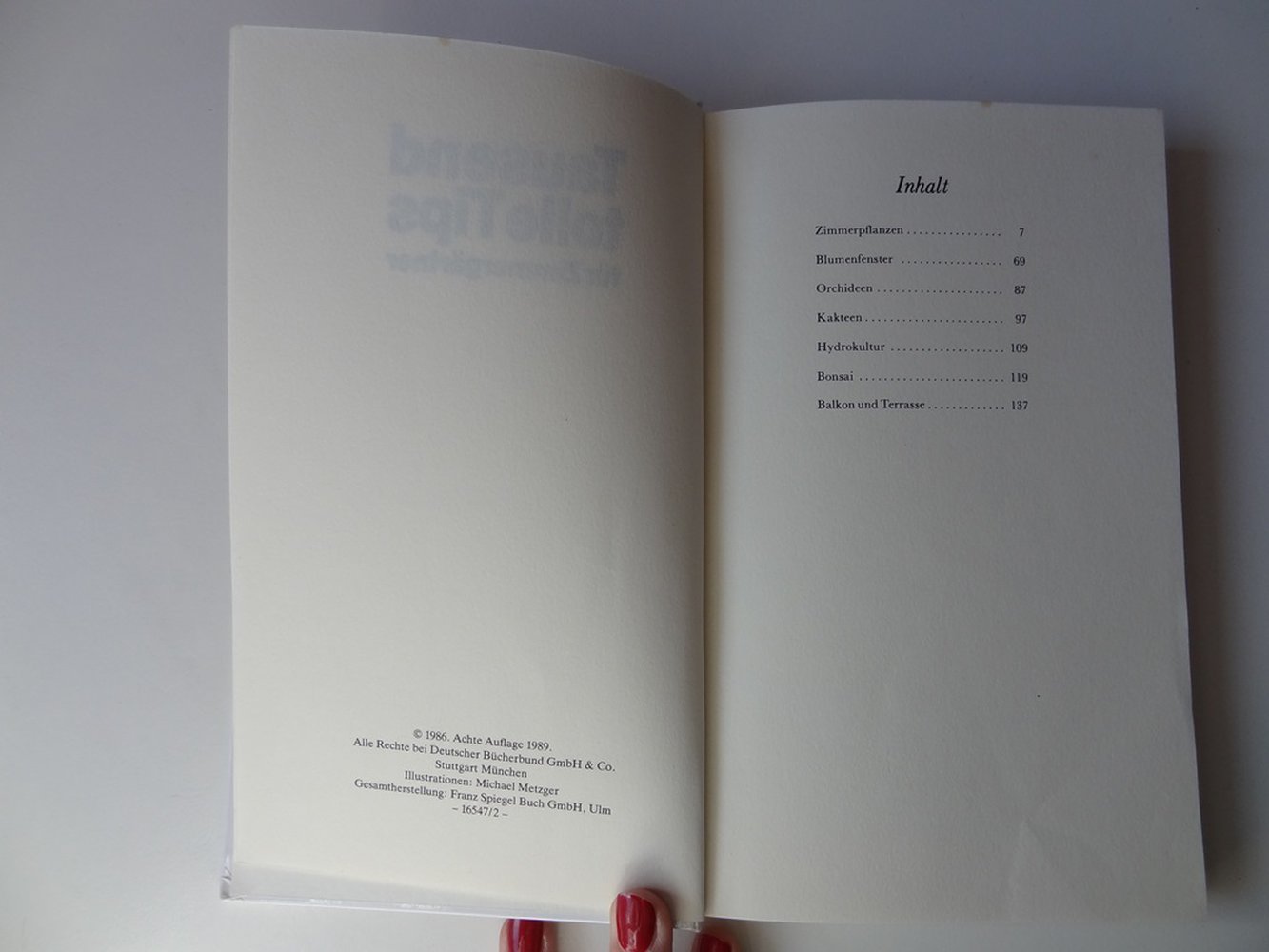Buch: Tausend tolle Tips für Zimmergärtner