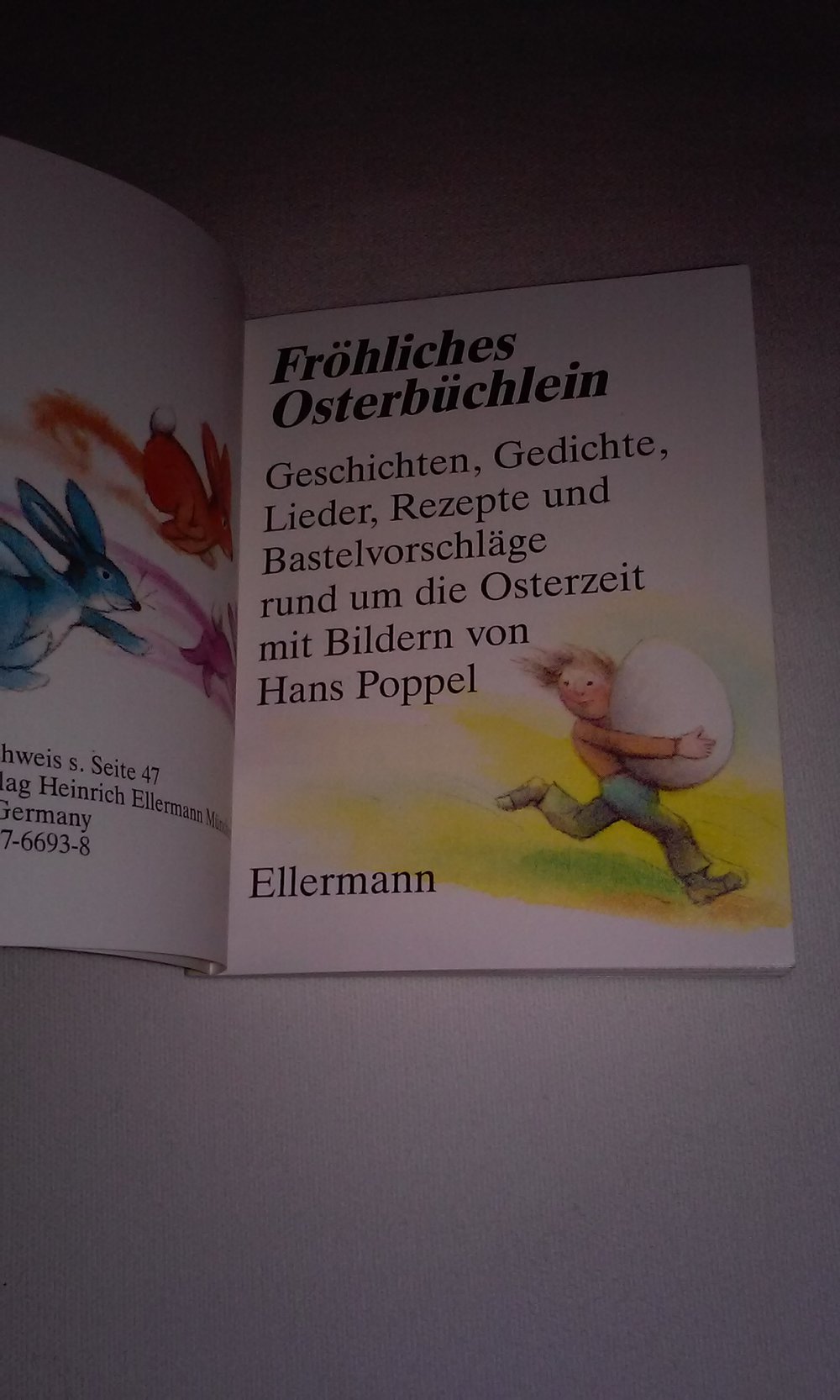 3 lustige Hasenkinder (Pappbilderbuch) u Fröhliches Osterbüchlein Kinderbücher