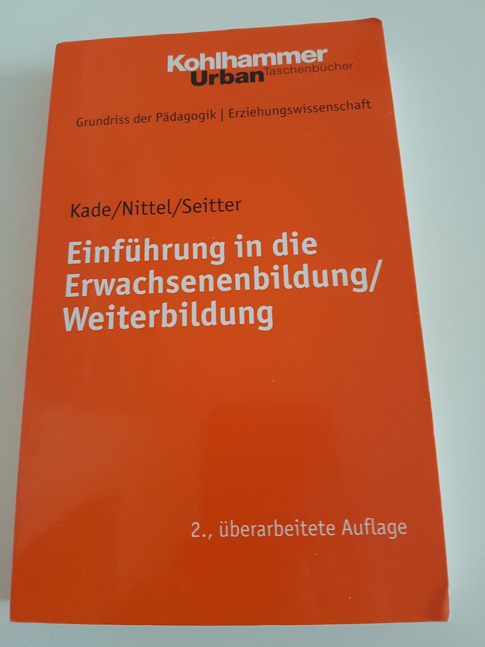 Einführung in die Erwachsenenbildung /Weiterbildung