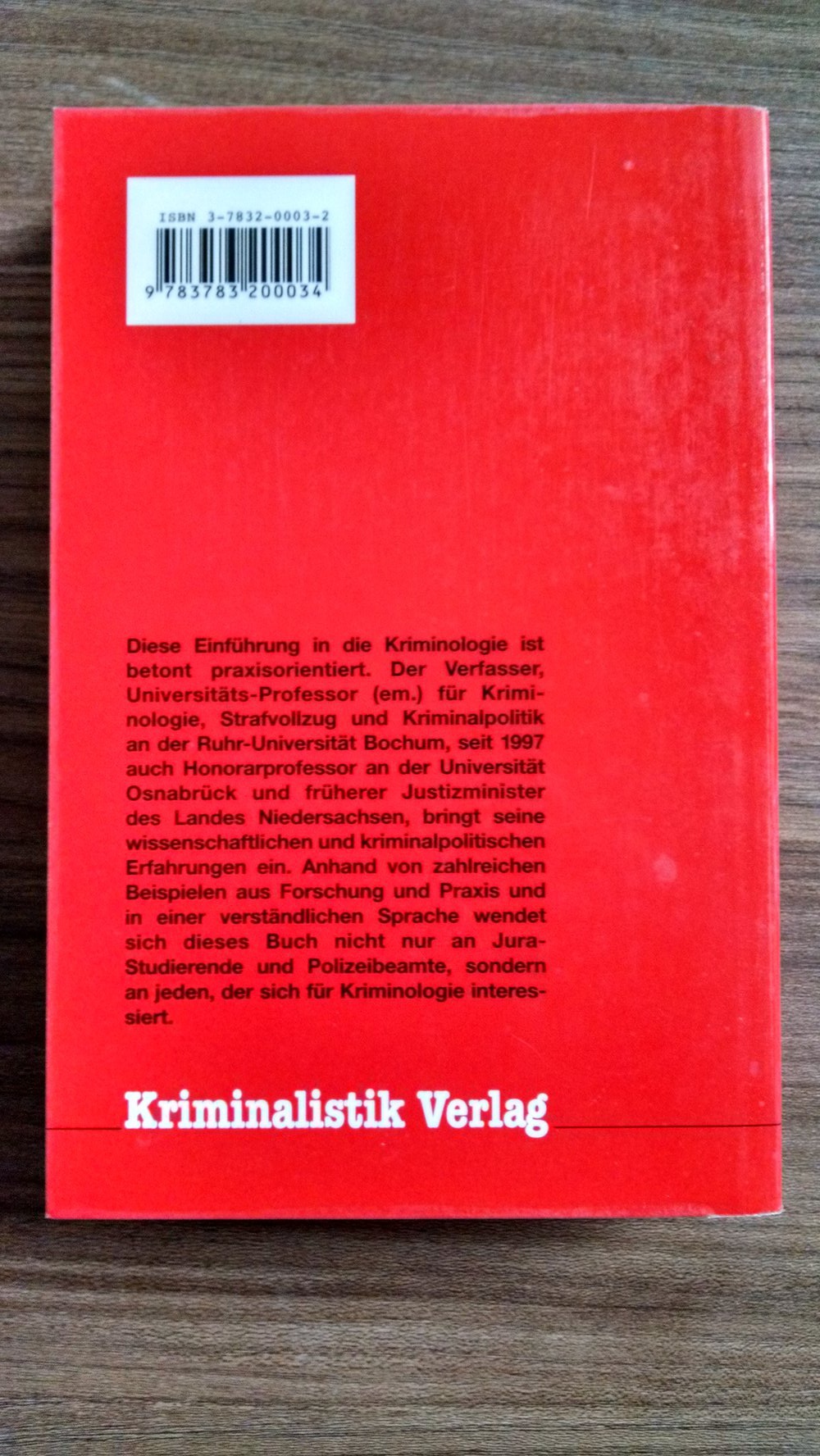Hans-Dieter Schwind Kriminologie 12. Aufl. 2002