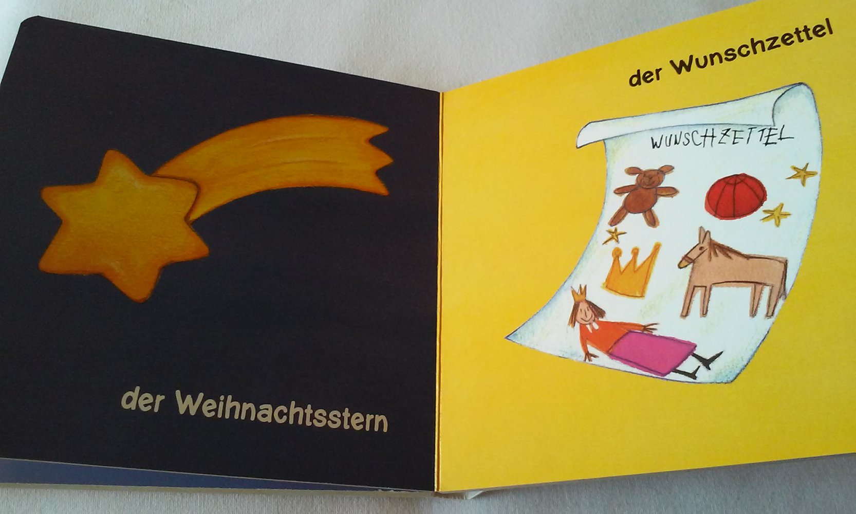 2 Kinderbücher/Weihnachtsbücher  Mein allererstes Weihnachtsbuch: Weihnachtsbaum und Kerzenschein; Weihnachtswerkstatt der Engel 1-3 Jahre