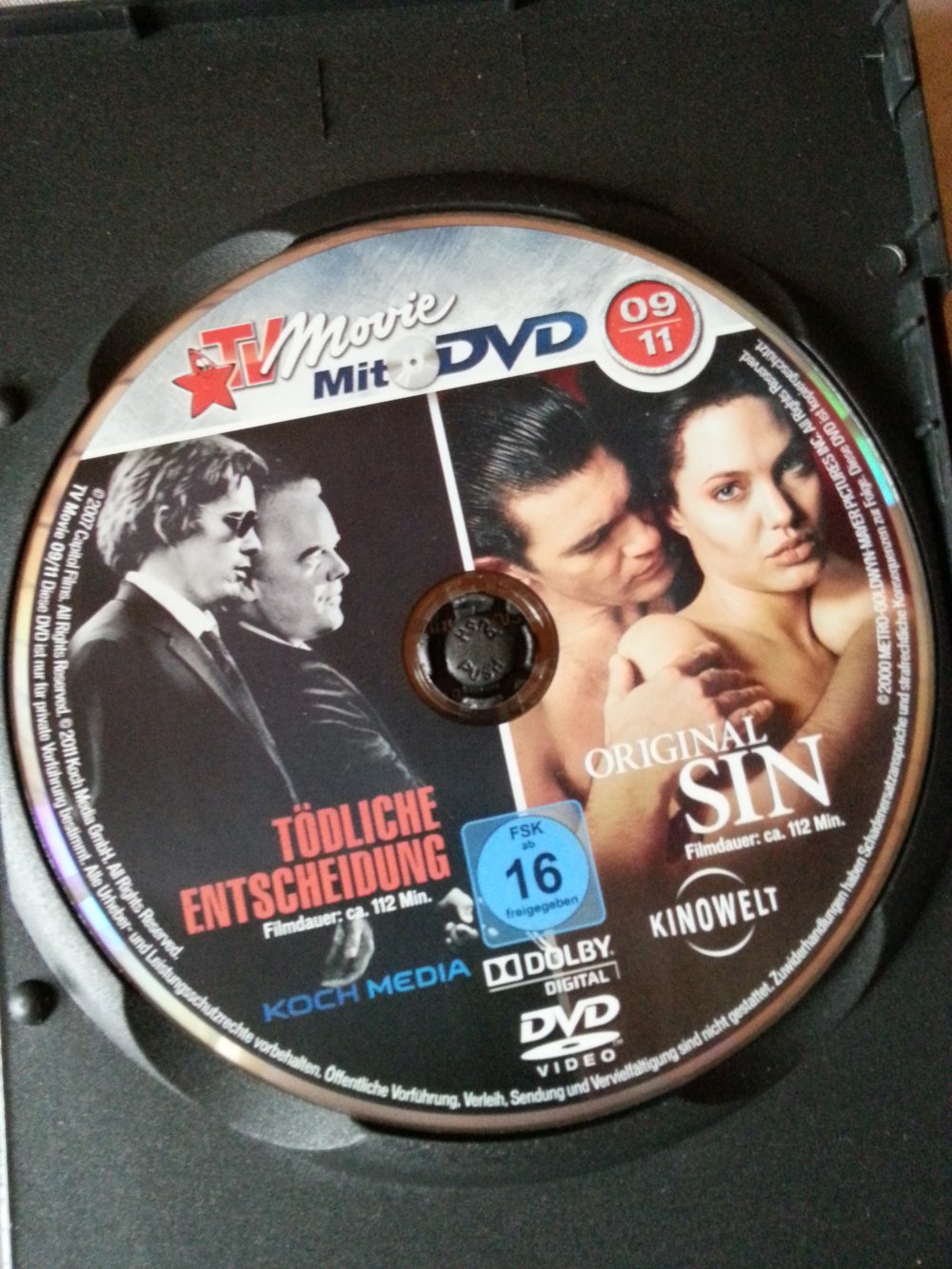 Original Sin + Tödliche Entscheidung Angelina Jolie Ethan Hawke Antonio Banderas DVD