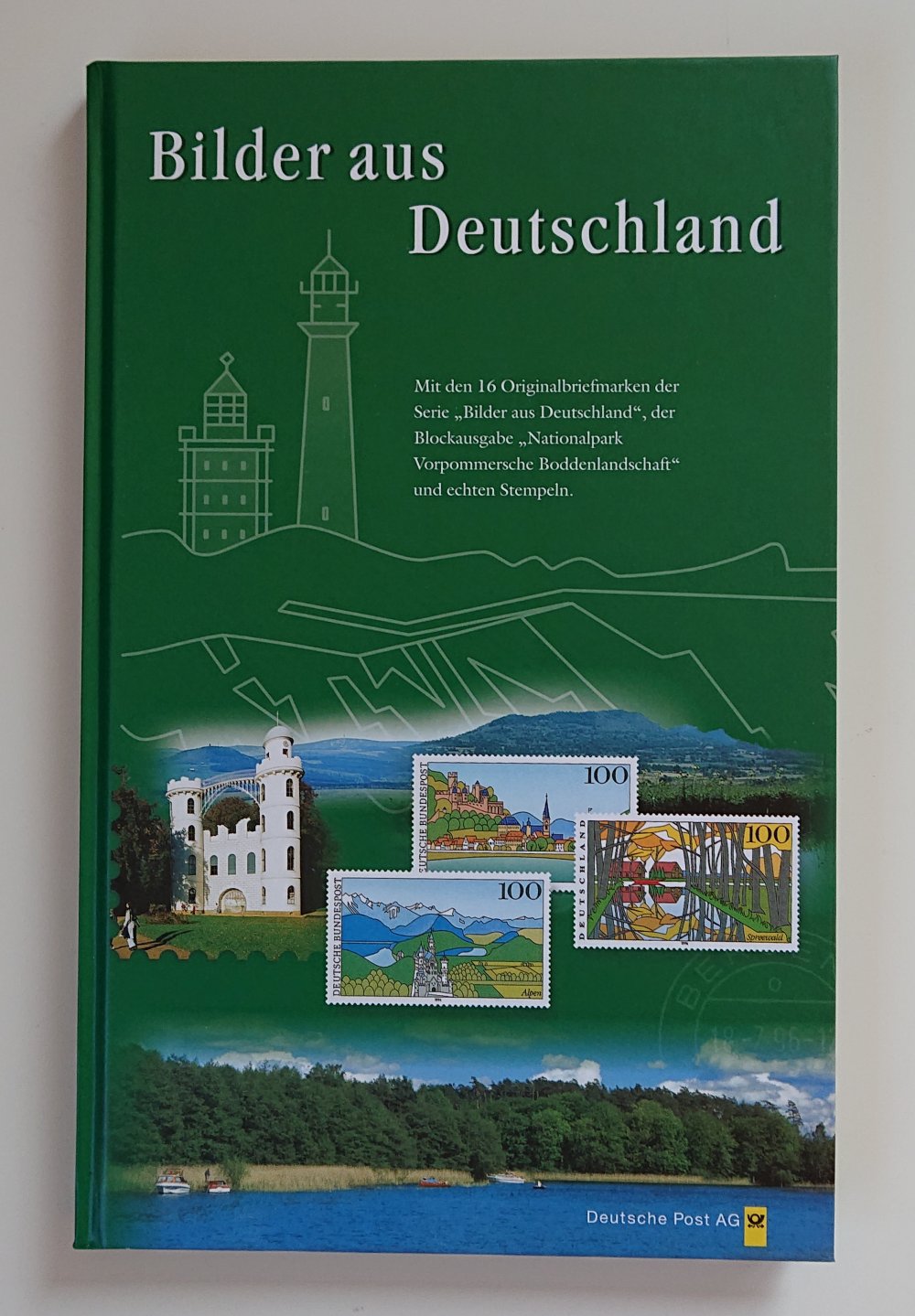 Bilder aus Deutschland - Mit den 16 Originalbriefmarken