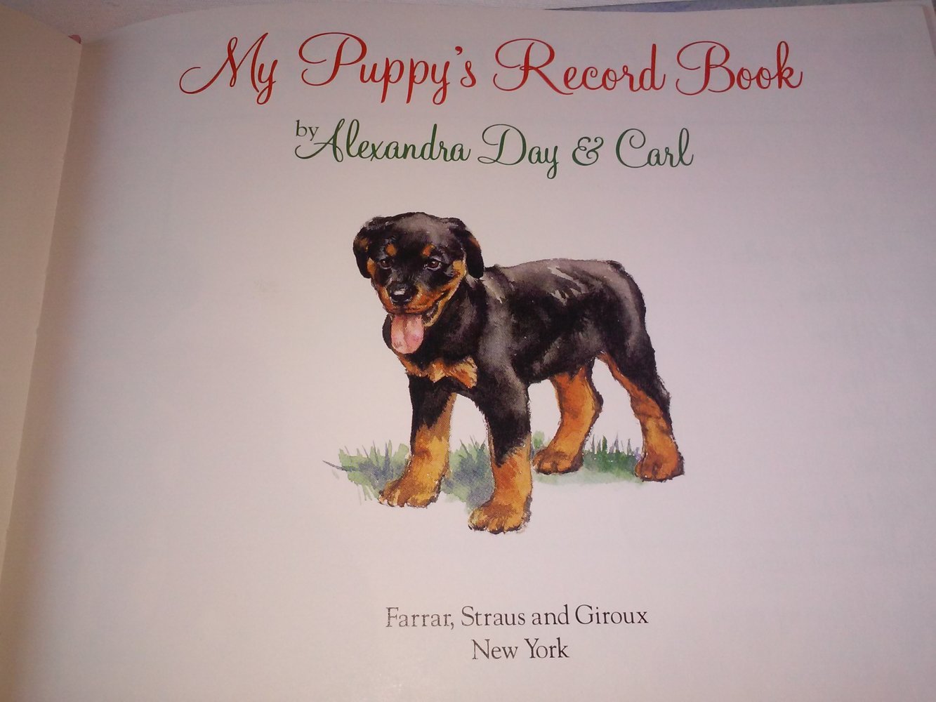 My Puppy's Record Book/Book and Good Dog Award (altes Kinderbuch wie neu)