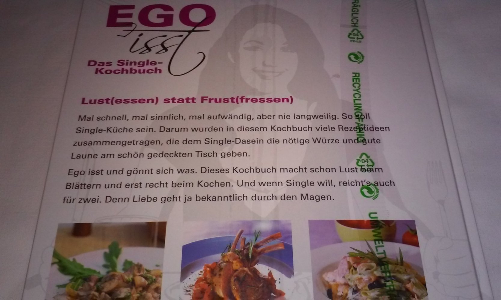 Neu! OVP Ego Isst: Das Single-Kochbuch Geschenktipp