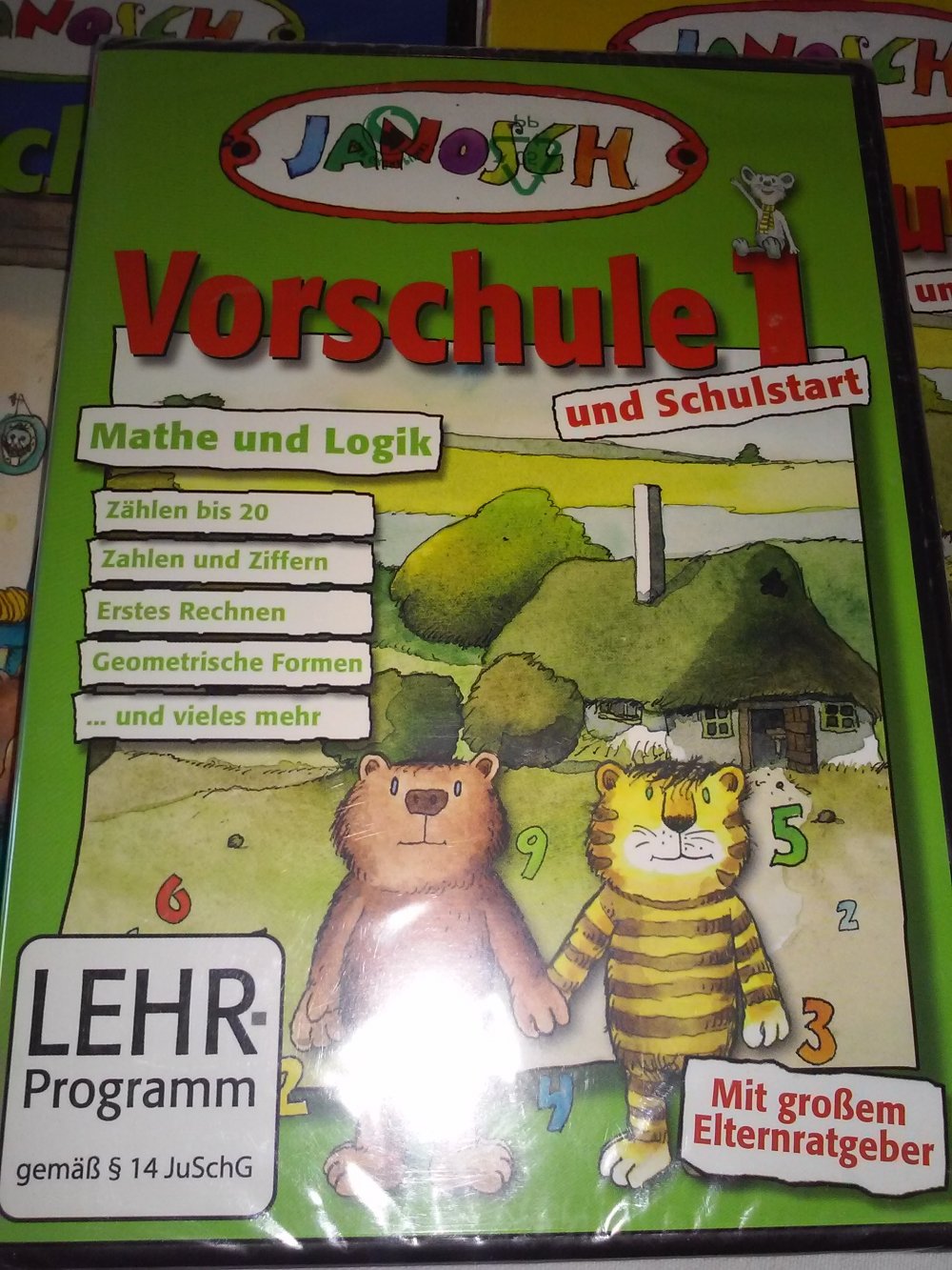 Neu!OVP!4x Janosch: Vorschule/Schulstart Sachwissen Mathe Deutsch Engl.