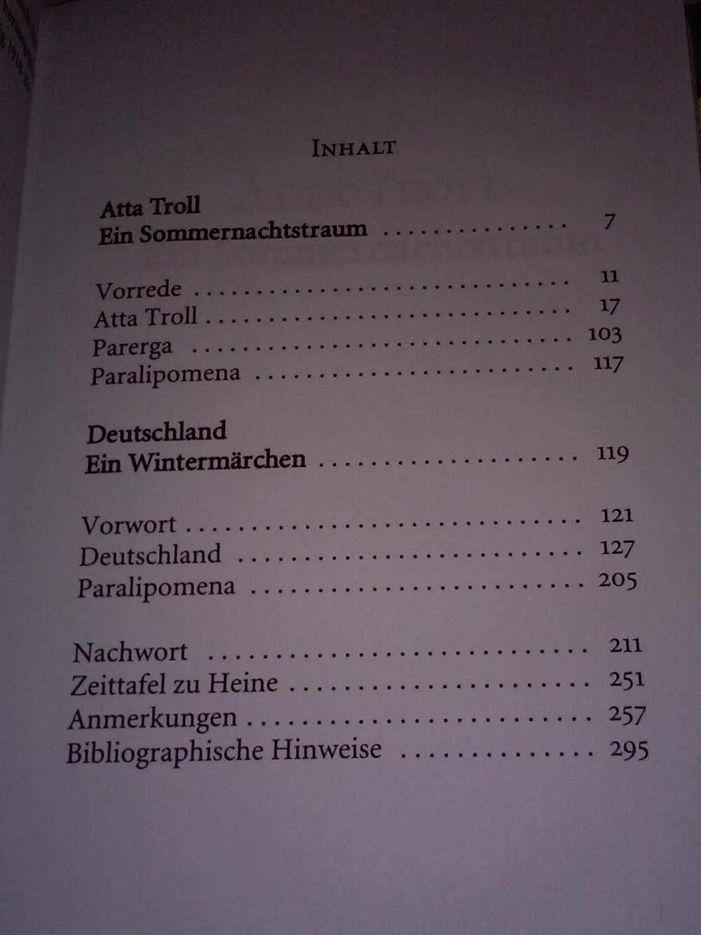  Heinrich Heine ´s Atta Troll und 