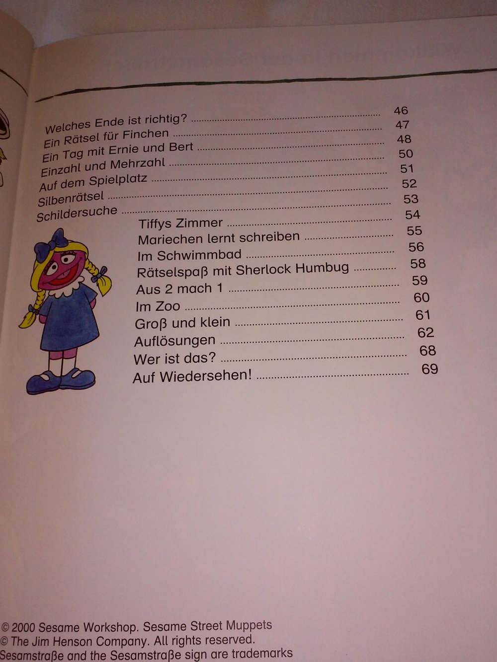 ABC-Spaß mit der Sesamstraße - Vorschule - altes Kinderbuch wie neu