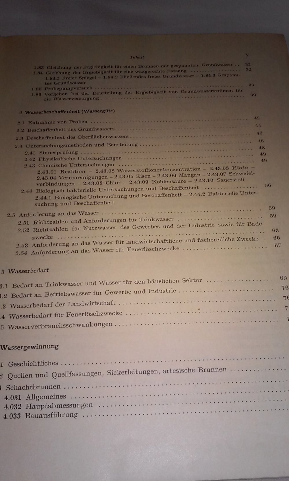 Wasserversorgung in Stadt und Landwirtschaft Geohydrologische Grundlagen antik Sammlerstück