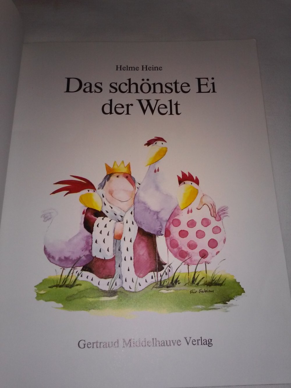 Helme Heine: Das schönste Ei der Welt - Kinderbuch alt