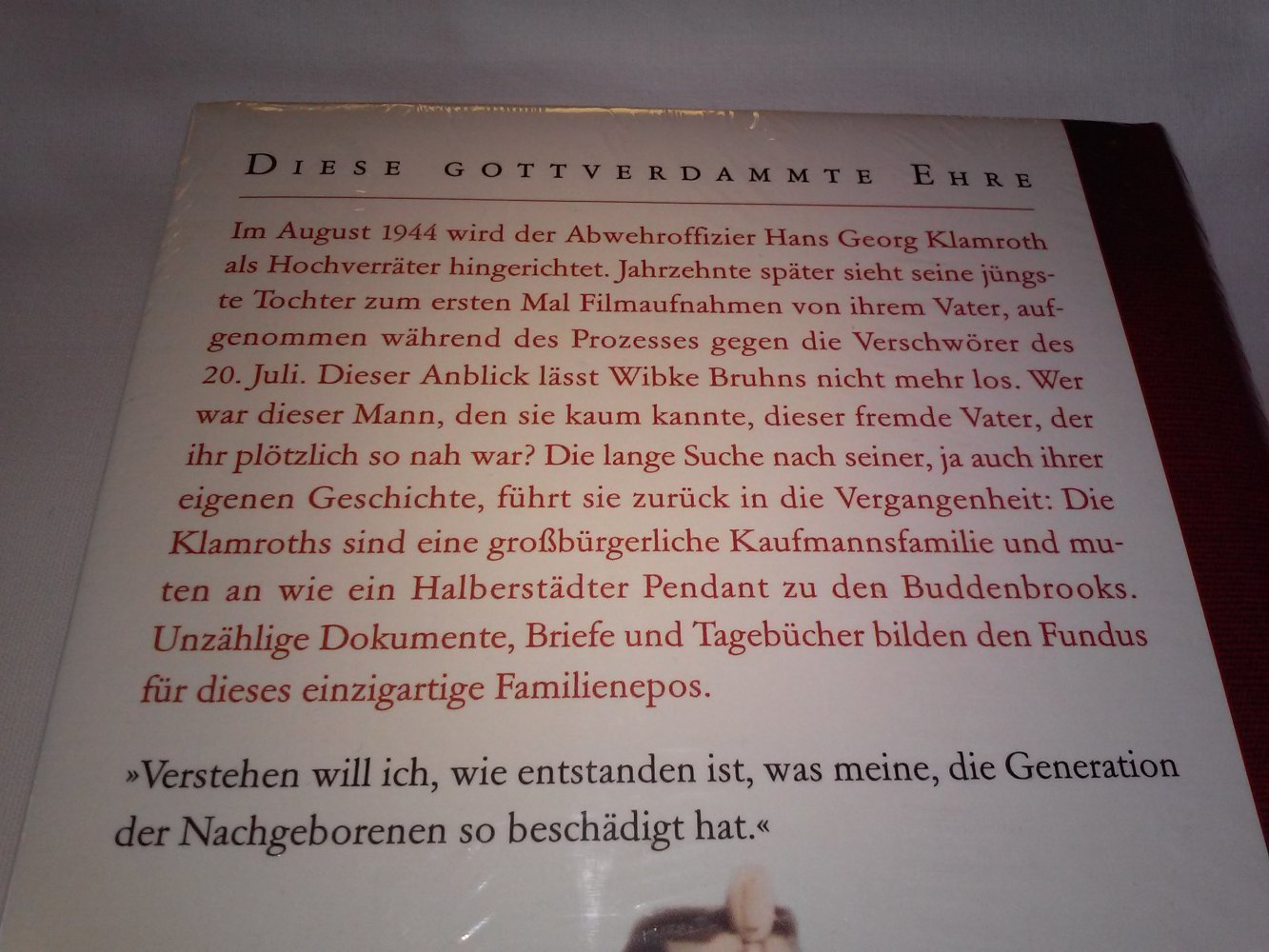 Neu! OVP Meines Vaters Land. Geschichte einer deutschen Familie Wibke Bruhns Familienepos