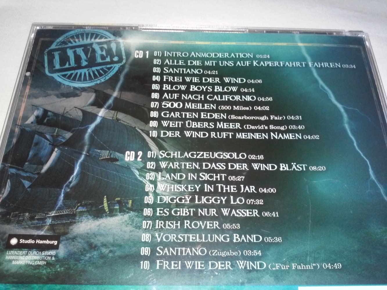  Santiano - Bis ans Ende der Welt - Live 2 CD 