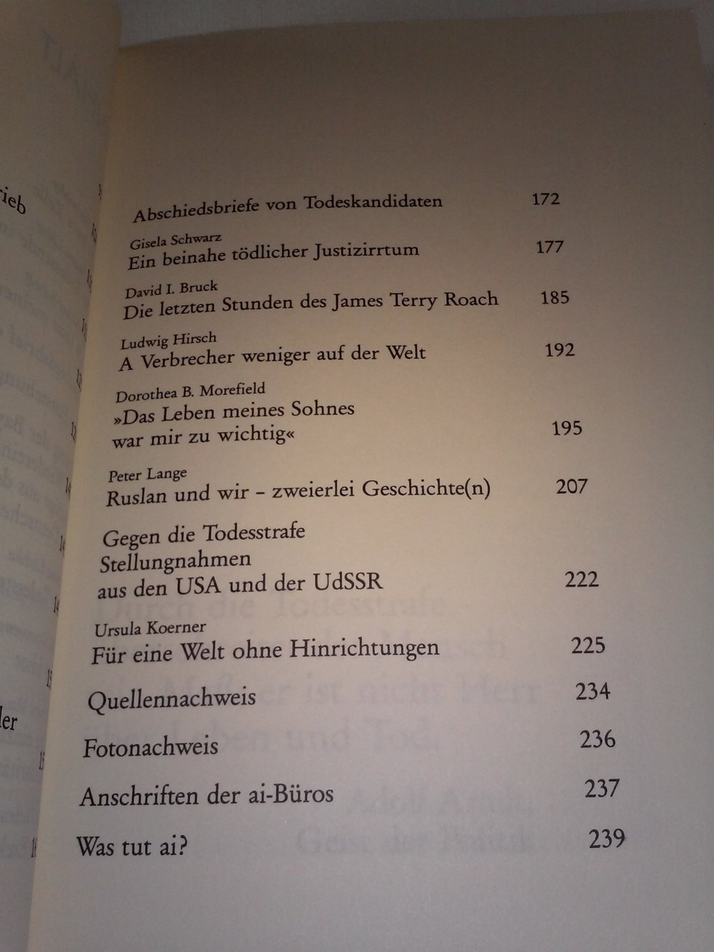Ein Mensch weniger : Ein Lesebuch gegen die Todesstrafe