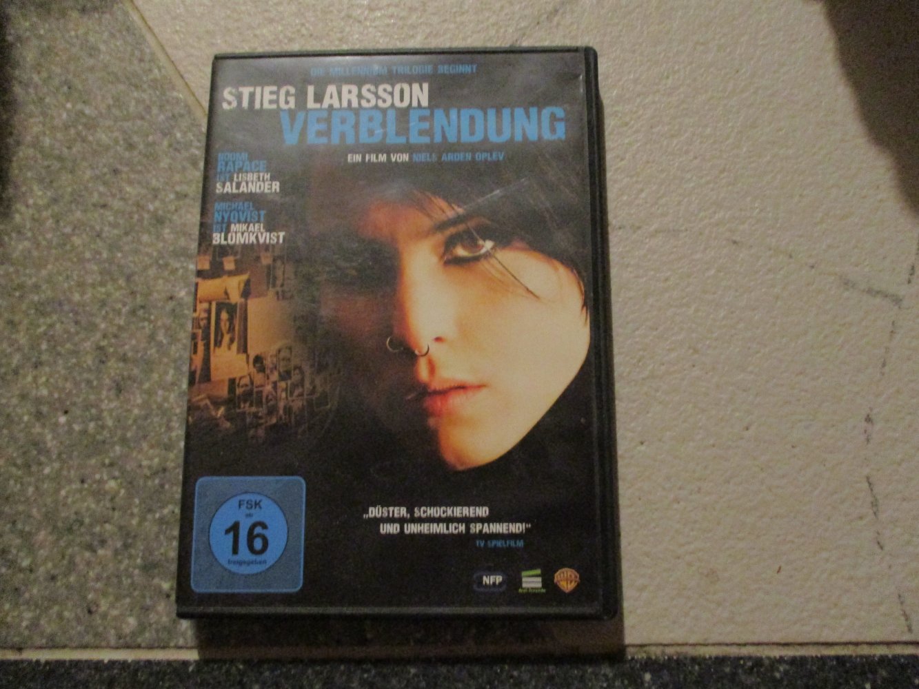 3 dvd filme,stieg larsson ,verblendung,verdammnis,vergebung.alle sehr guter zustand,alle ab 16 jahre