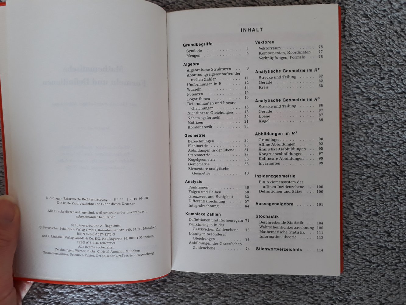 Mathematische Formeln und Definitionen - Lernhilfe