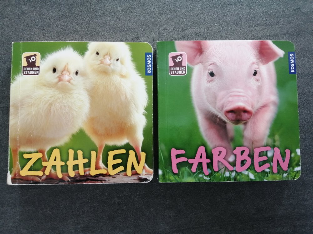 2 Bücher: Farben und Zahlen nach Montessori