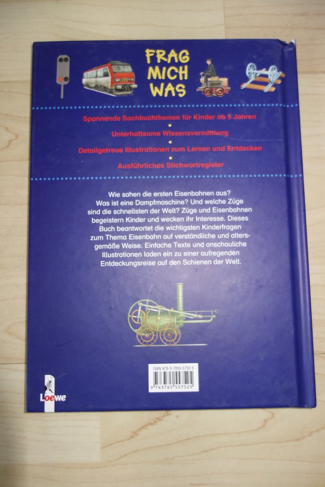 Frag mich was Eisenbahn Buch Andreas Piel Sachbuch gebunden