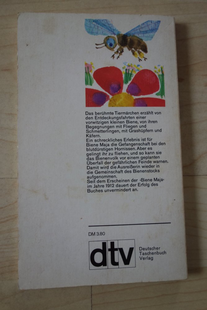 Waldemar Bonsels die Biene Maja und ihre Abenteuer dtv junior Taschenbuch