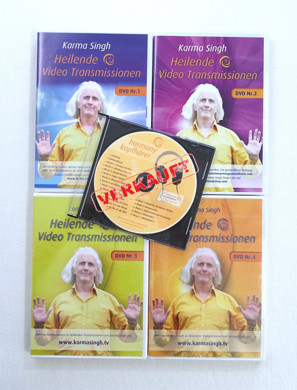 Karma Singh Set: 4 DVDs - Heilende Video Transmissionen