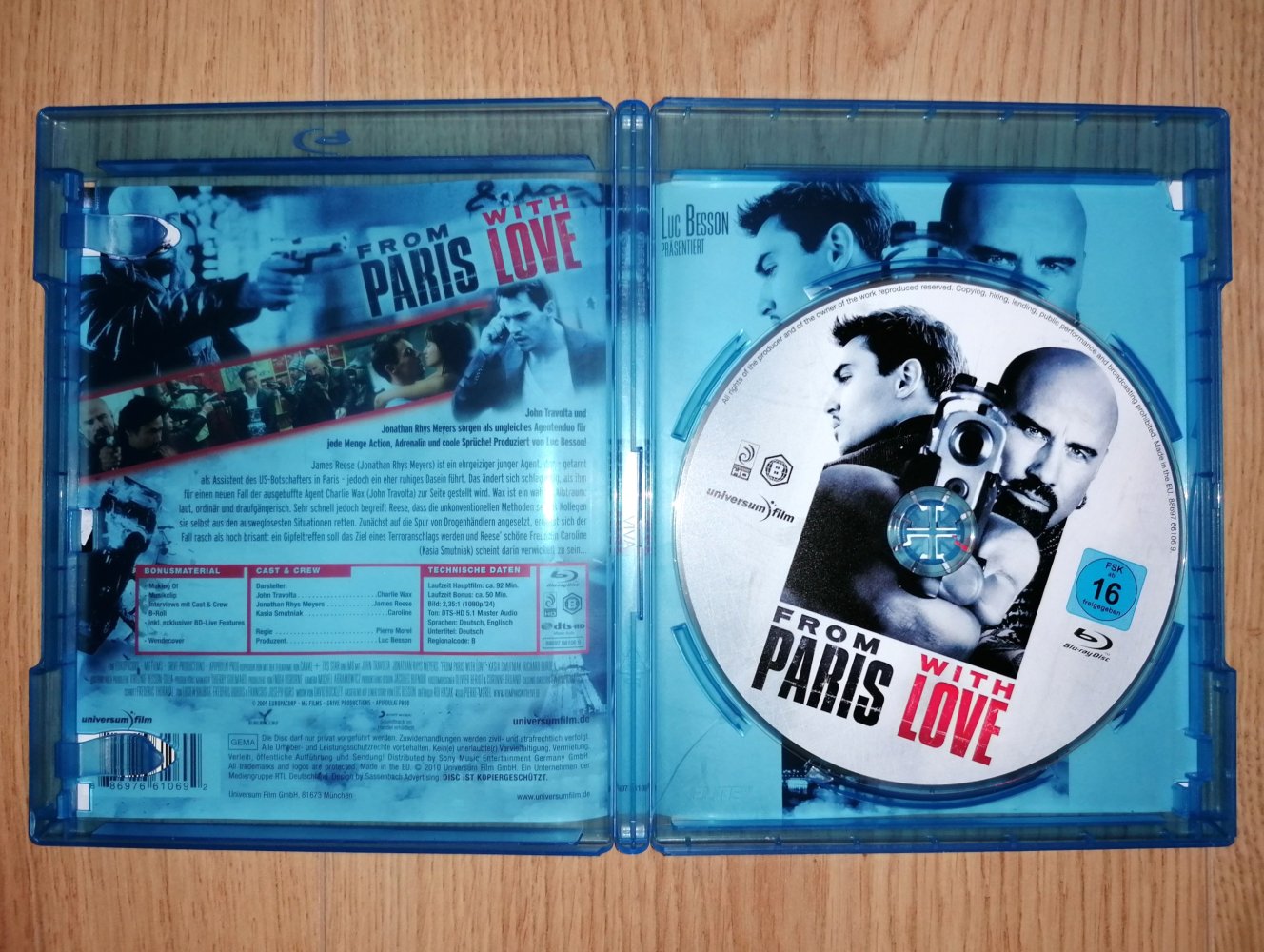 Blu-ray From Paris with Love John Travolta Agententhriller