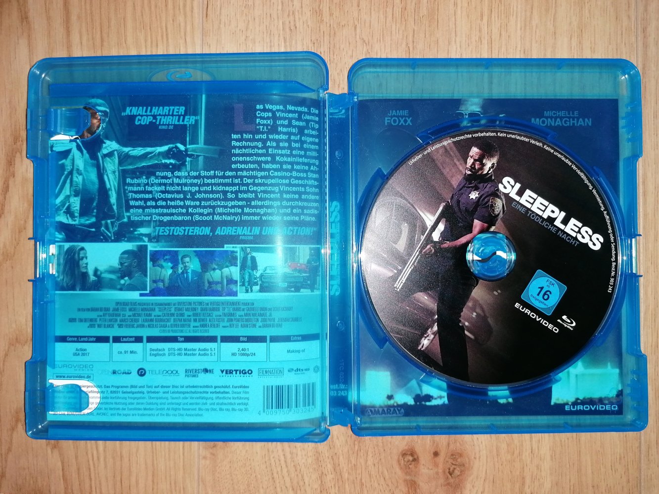 Blu-ray Sleepless Eine tödliche Nacht Jamie Foxx Cop-Thriller