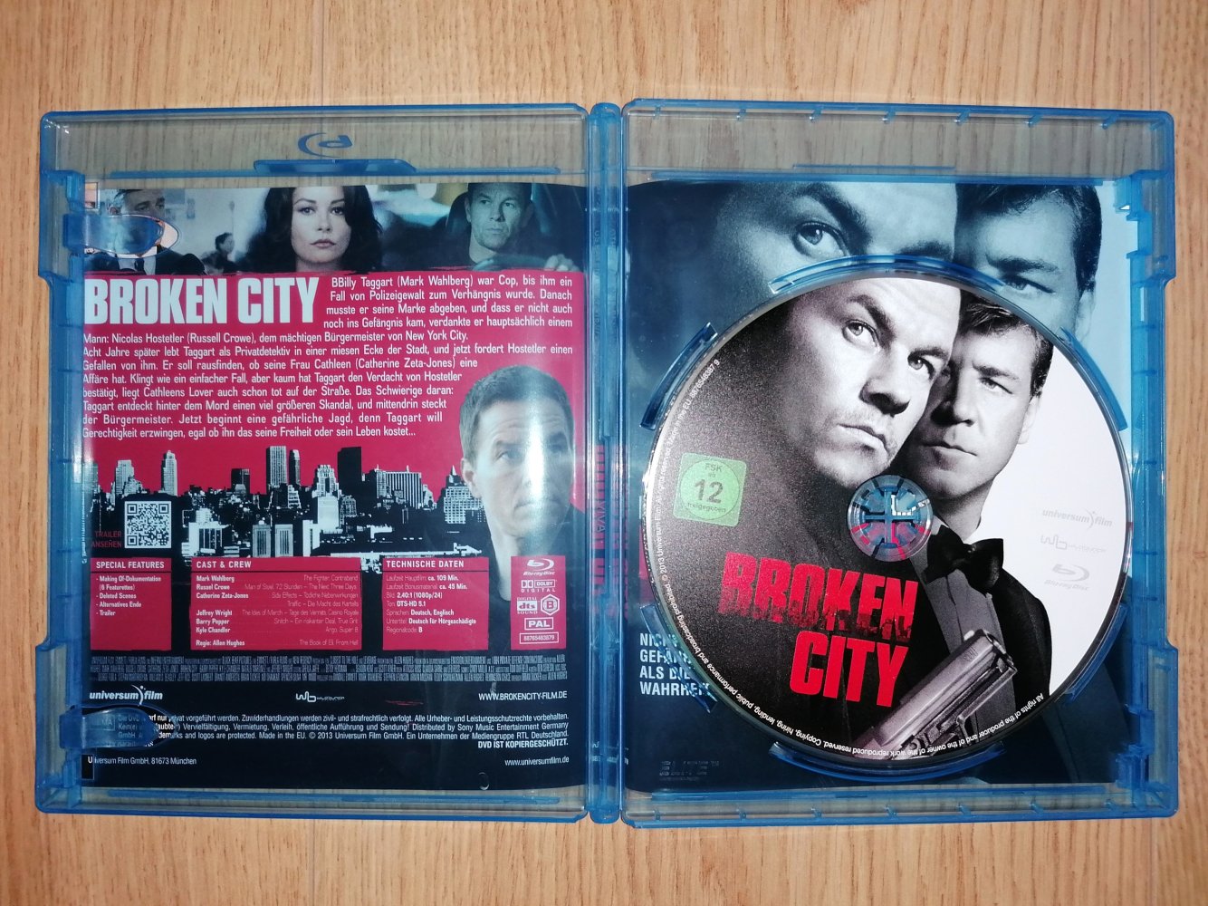Blu-ray Broken City Mark Wahlberg Russell Crowe Thriller