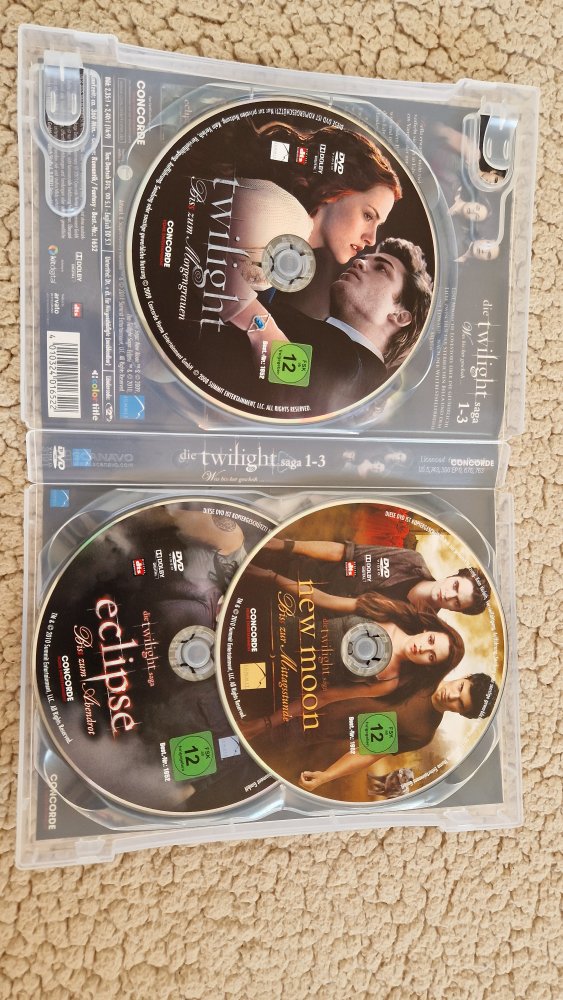 Twilight Saga 1-3: Twilight Biss zum Morgengrauen / New Moon Biss zur Mittagstunde / Eclipse Biss zum Abendrot | DVD - #2ndchancemovie
