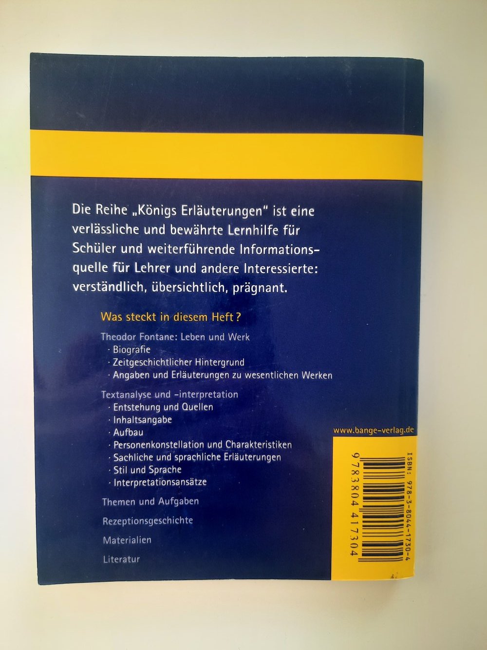 Effi Briest - T. Fontane Königs Erläuterungen Bd. 253