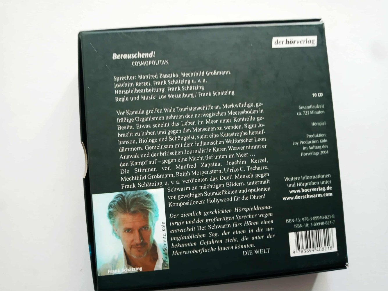 Hörspiel Frank Schätzing Der Schwarm Hörverlag 10 CD Booklet Box - VB!