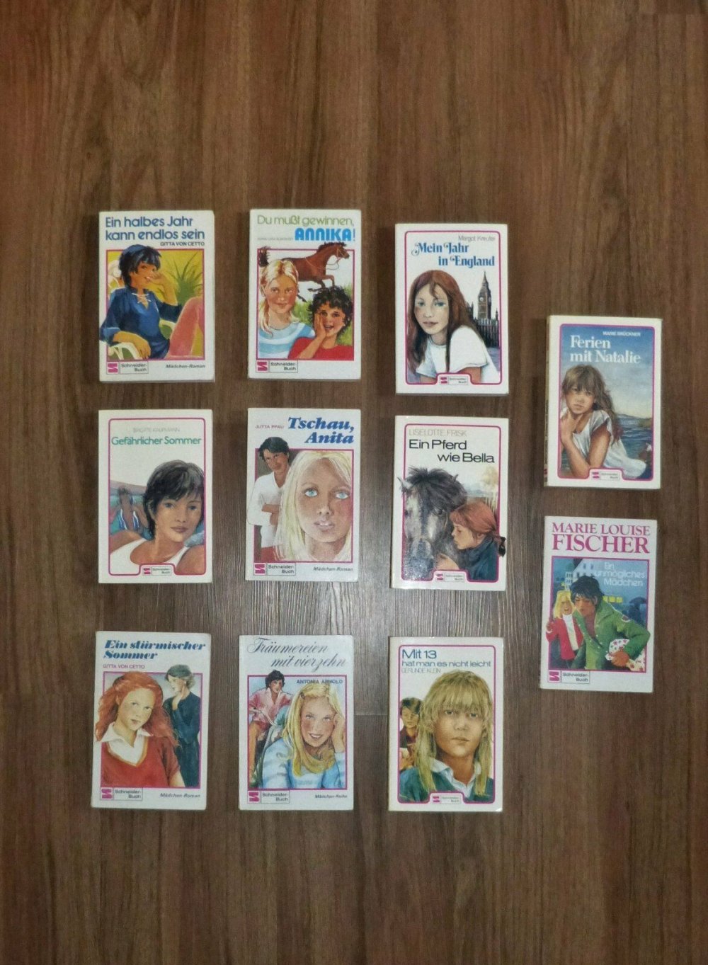 11 Jugendbücher, Mädchenbücher, Romanbücher, Ende der 70er, Anfan
