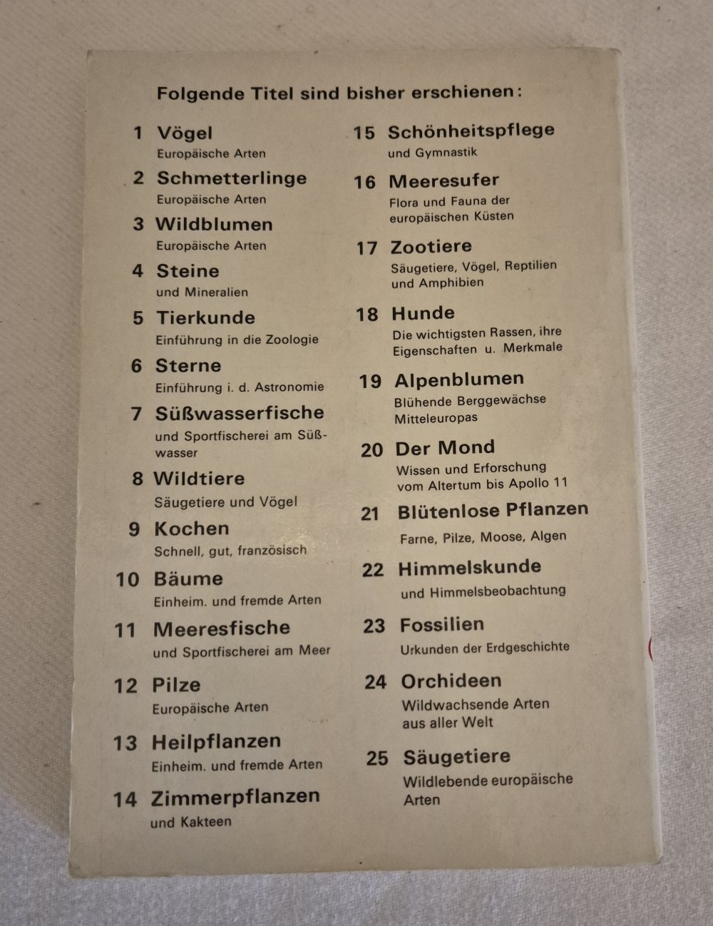 Bunte Delphin-Bücherei Nr. 10, Bäume, Einheimische und fremde Art