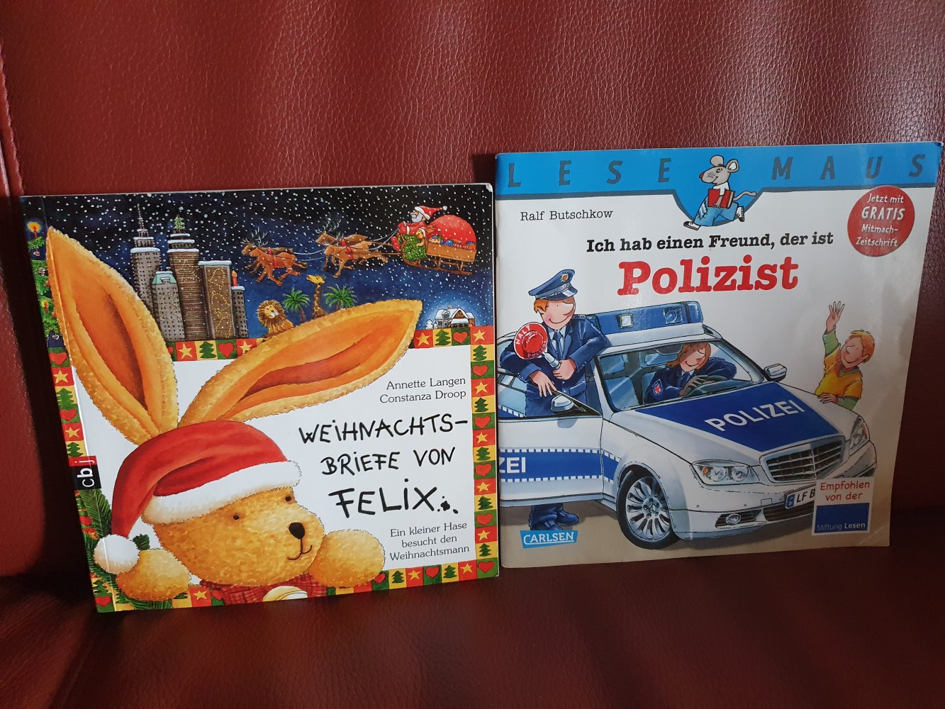 2 Hefte cbj Weihnachtsbriefe von Felix & Lesemaus I h habe einen Freund, der ist Polizist