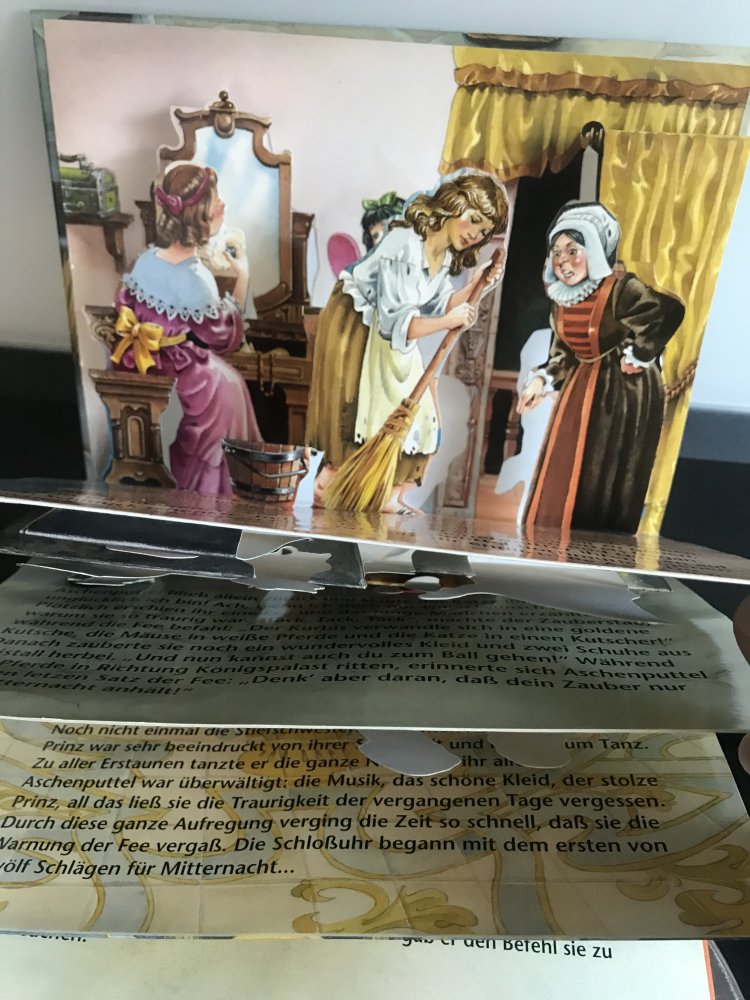 Aschenputtel Popup Kinderbuch Klappbilder Märchen Klassiker 