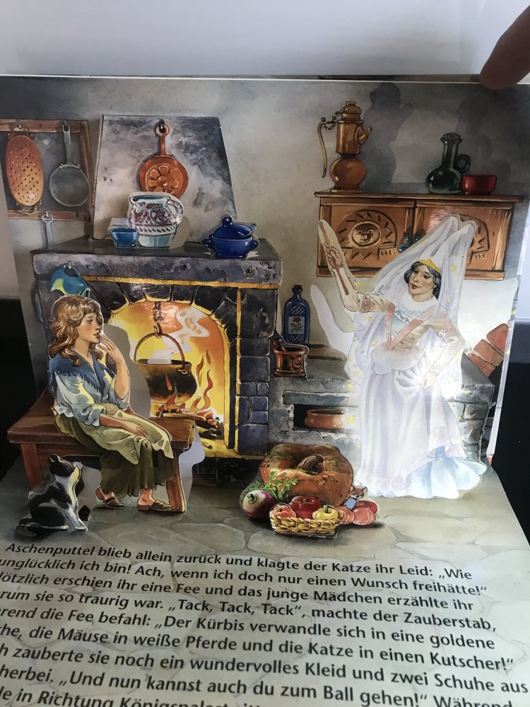 Aschenputtel Popup Kinderbuch Klappbilder Märchen Klassiker 