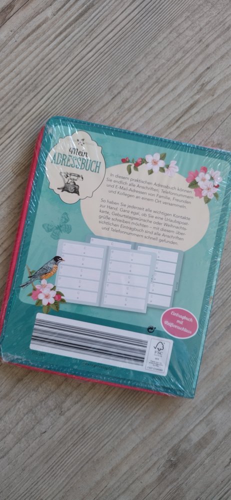 Neu , original verpackt, Adressbuch