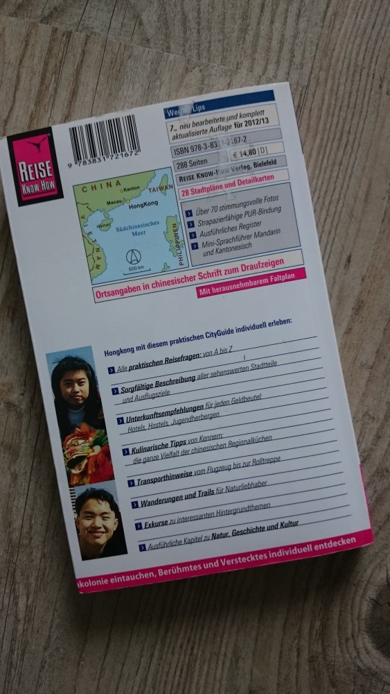 Reise Know-How CityGuide Hongkong: Reiseführer mit Faltplan