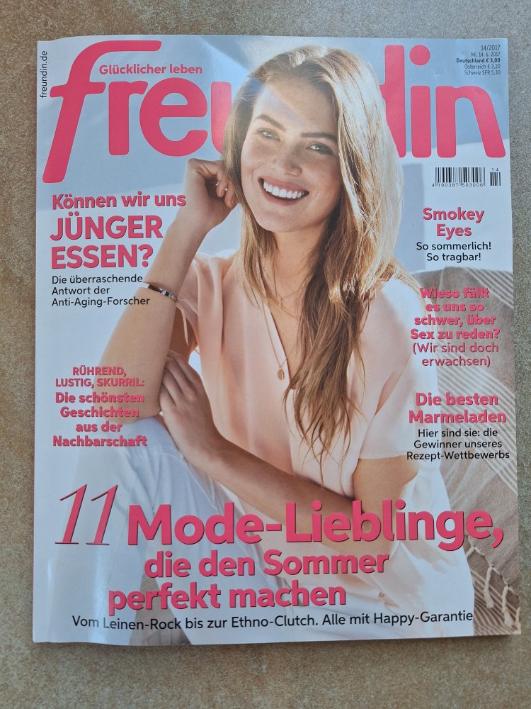 Zeitschrift freundin Nr. 14/2017 + freundin Genuss Mittelmeer Küche