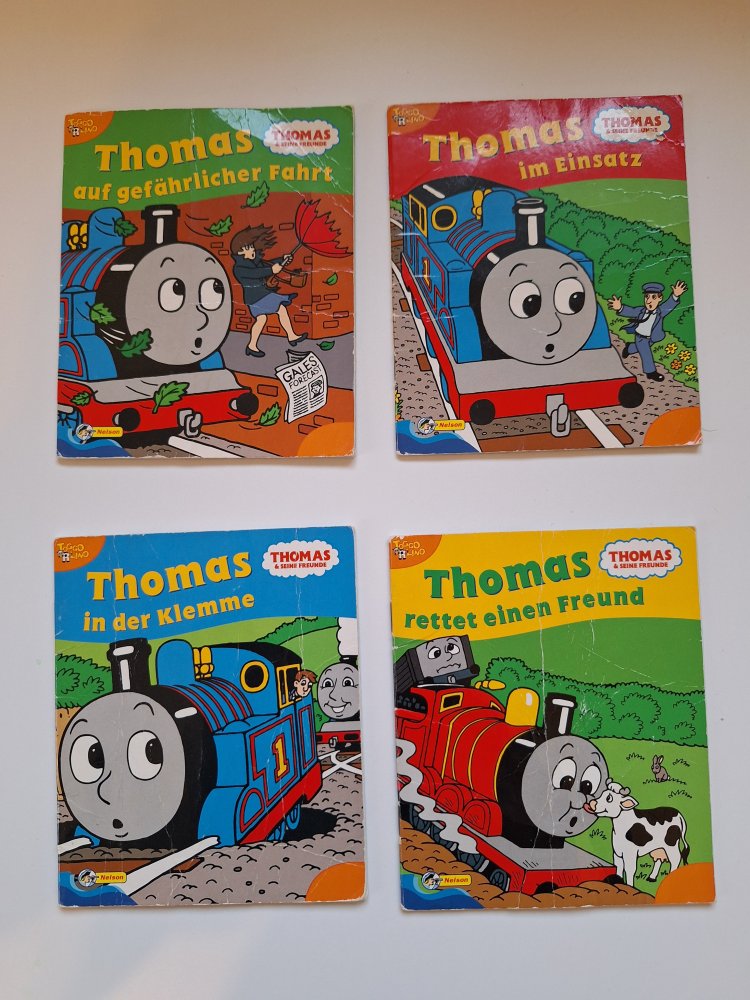 Thomas die Lokomotive: 4 pixi Hefte Nr. 1, Nr. 2, Nr. 3, Nr. 4
