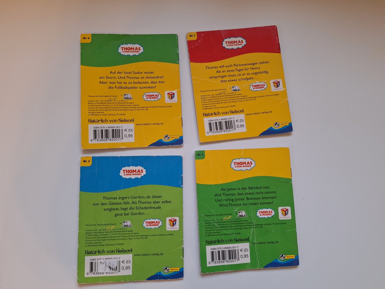 Thomas die Lokomotive: 4 pixi Hefte Nr. 1, Nr. 2, Nr. 3, Nr. 4