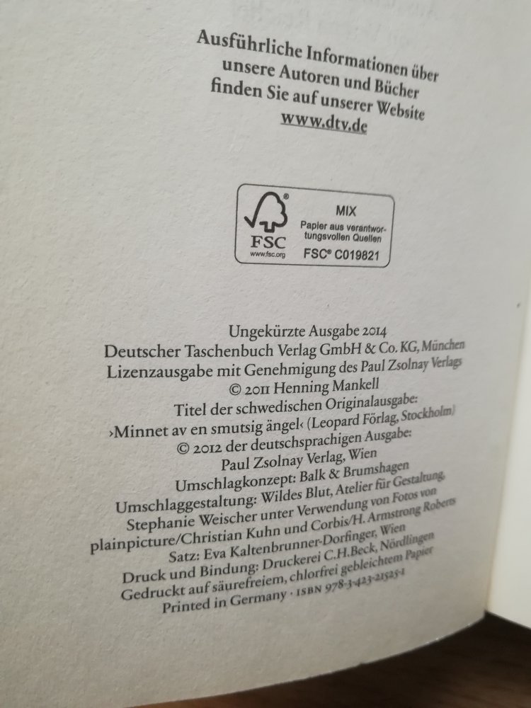  Erinnerung an einen schmutzigen Engel