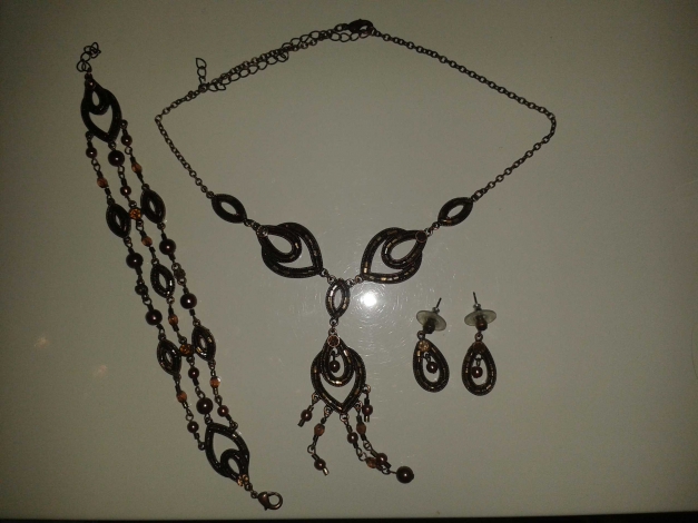 Bronze farbenes Schmuckset